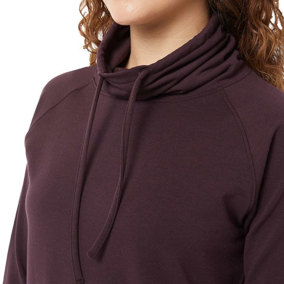 NWT 32 Degrees Women's Funnel Neck Pullover Hoodie Boysenberry Size S $50 FFF088 - Picture 4 of 4
